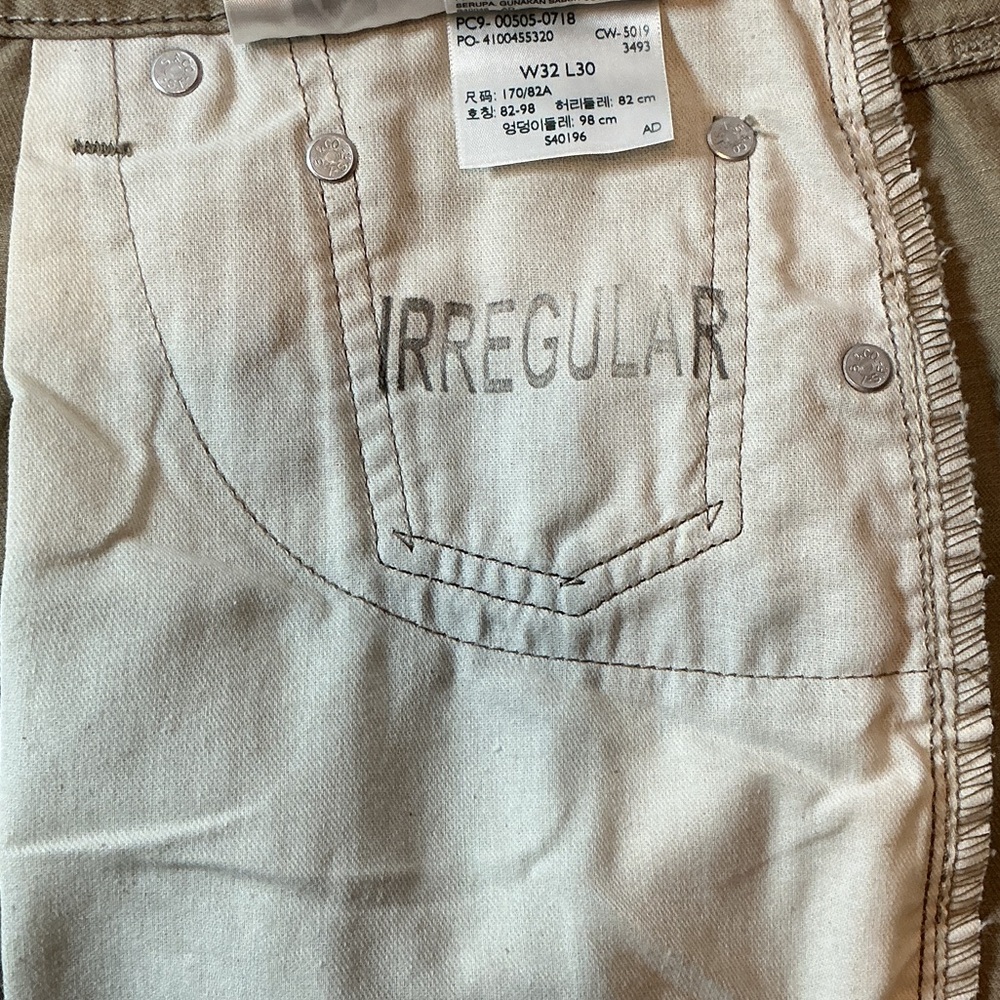 Levi’s 505 Regular Fit Khaki Jeans Men’s 32x30 - Picture 7 of 11